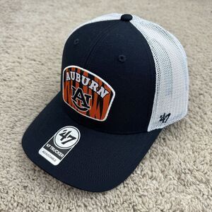 WORN TWICE LIKE NEW Auburn Tigers Hat 47 Trucker Snap Navy Orange Factor